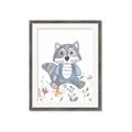 Picture of Cartoon Raccoon _GroupedProduct_Rectangle_Portrait_Mini_ _GroupedProduct_Rectangle_Portrait_Framed_Matted_