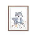 Picture of Cartoon Raccoon _GroupedProduct_Rectangle_Portrait_Mini_ _GroupedProduct_Rectangle_Portrait_Framed_Matted_