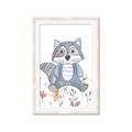 Picture of Cartoon Raccoon _GroupedProduct_Rectangle_Portrait_Mini_ _GroupedProduct_Rectangle_Portrait_Framed_Matted_