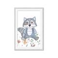 Picture of Cartoon Raccoon _GroupedProduct_Rectangle_Portrait_Mini_ _GroupedProduct_Rectangle_Portrait_Framed_Matted_