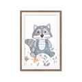 Picture of Cartoon Raccoon _GroupedProduct_Rectangle_Portrait_Mini_ _GroupedProduct_Rectangle_Portrait_Framed_Matted_