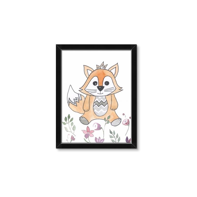Picture of Cartoon Fox  _GroupedProduct_Rectangle_Portrait_Mini_ _GroupedProduct_Rectangle_Portrait_Framed_Matted_