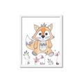 Picture of Cartoon Fox  _GroupedProduct_Rectangle_Portrait_Mini_ _GroupedProduct_Rectangle_Portrait_Framed_Matted_