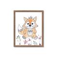 Picture of Cartoon Fox  _GroupedProduct_Rectangle_Portrait_Mini_ _GroupedProduct_Rectangle_Portrait_Framed_Matted_