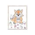Picture of Cartoon Fox  _GroupedProduct_Rectangle_Portrait_Mini_ _GroupedProduct_Rectangle_Portrait_Framed_Matted_