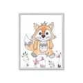 Picture of Cartoon Fox  _GroupedProduct_Rectangle_Portrait_Mini_ _GroupedProduct_Rectangle_Portrait_Framed_Matted_