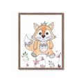 Picture of Cartoon Fox  _GroupedProduct_Rectangle_Portrait_Mini_ _GroupedProduct_Rectangle_Portrait_Framed_Matted_