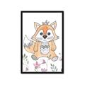 Picture of Cartoon Fox  _GroupedProduct_Rectangle_Portrait_Mini_ _GroupedProduct_Rectangle_Portrait_Framed_Matted_