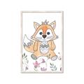 Picture of Cartoon Fox  _GroupedProduct_Rectangle_Portrait_Mini_ _GroupedProduct_Rectangle_Portrait_Framed_Matted_