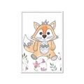 Picture of Cartoon Fox  _GroupedProduct_Rectangle_Portrait_Mini_ _GroupedProduct_Rectangle_Portrait_Framed_Matted_