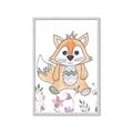 Picture of Cartoon Fox  _GroupedProduct_Rectangle_Portrait_Mini_ _GroupedProduct_Rectangle_Portrait_Framed_Matted_