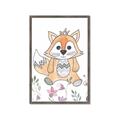 Picture of Cartoon Fox  _GroupedProduct_Rectangle_Portrait_Mini_ _GroupedProduct_Rectangle_Portrait_Framed_Matted_