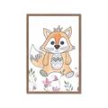 Picture of Cartoon Fox  _GroupedProduct_Rectangle_Portrait_Mini_ _GroupedProduct_Rectangle_Portrait_Framed_Matted_