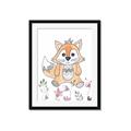 Picture of Cartoon Fox  _GroupedProduct_Rectangle_Portrait_Mini_ _GroupedProduct_Rectangle_Portrait_Framed_Matted_