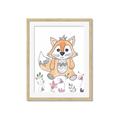 Picture of Cartoon Fox  _GroupedProduct_Rectangle_Portrait_Mini_ _GroupedProduct_Rectangle_Portrait_Framed_Matted_