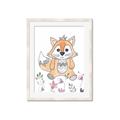 Picture of Cartoon Fox  _GroupedProduct_Rectangle_Portrait_Mini_ _GroupedProduct_Rectangle_Portrait_Framed_Matted_