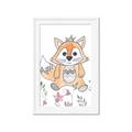 Picture of Cartoon Fox  _GroupedProduct_Rectangle_Portrait_Mini_ _GroupedProduct_Rectangle_Portrait_Framed_Matted_