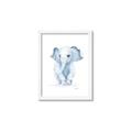 Picture of Baby Blue Elephant _GroupedProduct_Rectangle_Portrait_Mini_ _GroupedProduct_Rectangle_Portrait_Framed_Matted_