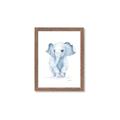 Picture of Baby Blue Elephant _GroupedProduct_Rectangle_Portrait_Mini_ _GroupedProduct_Rectangle_Portrait_Framed_Matted_