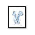 Picture of Baby Blue Elephant _GroupedProduct_Rectangle_Portrait_Mini_ _GroupedProduct_Rectangle_Portrait_Framed_Matted_