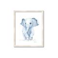 Picture of Baby Blue Elephant _GroupedProduct_Rectangle_Portrait_Mini_ _GroupedProduct_Rectangle_Portrait_Framed_Matted_