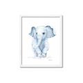 Picture of Baby Blue Elephant _GroupedProduct_Rectangle_Portrait_Mini_ _GroupedProduct_Rectangle_Portrait_Framed_Matted_