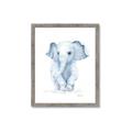 Picture of Baby Blue Elephant _GroupedProduct_Rectangle_Portrait_Mini_ _GroupedProduct_Rectangle_Portrait_Framed_Matted_