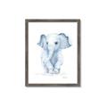 Picture of Baby Blue Elephant _GroupedProduct_Rectangle_Portrait_Mini_ _GroupedProduct_Rectangle_Portrait_Framed_Matted_