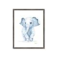 Picture of Baby Blue Elephant _GroupedProduct_Rectangle_Portrait_Mini_ _GroupedProduct_Rectangle_Portrait_Framed_Matted_