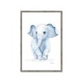 Picture of Baby Blue Elephant _GroupedProduct_Rectangle_Portrait_Mini_ _GroupedProduct_Rectangle_Portrait_Framed_Matted_