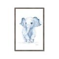 Picture of Baby Blue Elephant _GroupedProduct_Rectangle_Portrait_Mini_ _GroupedProduct_Rectangle_Portrait_Framed_Matted_