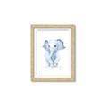 Picture of Baby Blue Elephant _GroupedProduct_Rectangle_Portrait_Mini_ _GroupedProduct_Rectangle_Portrait_Framed_Matted_