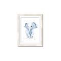 Picture of Baby Blue Elephant _GroupedProduct_Rectangle_Portrait_Mini_ _GroupedProduct_Rectangle_Portrait_Framed_Matted_