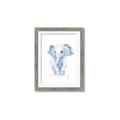Picture of Baby Blue Elephant _GroupedProduct_Rectangle_Portrait_Mini_ _GroupedProduct_Rectangle_Portrait_Framed_Matted_