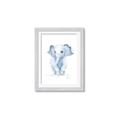 Picture of Baby Blue Elephant _GroupedProduct_Rectangle_Portrait_Mini_ _GroupedProduct_Rectangle_Portrait_Framed_Matted_