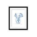 Picture of Baby Blue Elephant _GroupedProduct_Rectangle_Portrait_Mini_ _GroupedProduct_Rectangle_Portrait_Framed_Matted_