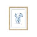 Picture of Baby Blue Elephant _GroupedProduct_Rectangle_Portrait_Mini_ _GroupedProduct_Rectangle_Portrait_Framed_Matted_