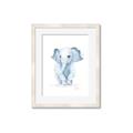 Picture of Baby Blue Elephant _GroupedProduct_Rectangle_Portrait_Mini_ _GroupedProduct_Rectangle_Portrait_Framed_Matted_