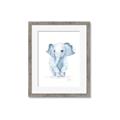 Picture of Baby Blue Elephant _GroupedProduct_Rectangle_Portrait_Mini_ _GroupedProduct_Rectangle_Portrait_Framed_Matted_