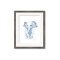 Picture of Baby Blue Elephant _GroupedProduct_Rectangle_Portrait_Mini_ _GroupedProduct_Rectangle_Portrait_Framed_Matted_