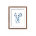 Picture of Baby Blue Elephant _GroupedProduct_Rectangle_Portrait_Mini_ _GroupedProduct_Rectangle_Portrait_Framed_Matted_