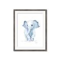 Picture of Baby Blue Elephant _GroupedProduct_Rectangle_Portrait_Mini_ _GroupedProduct_Rectangle_Portrait_Framed_Matted_