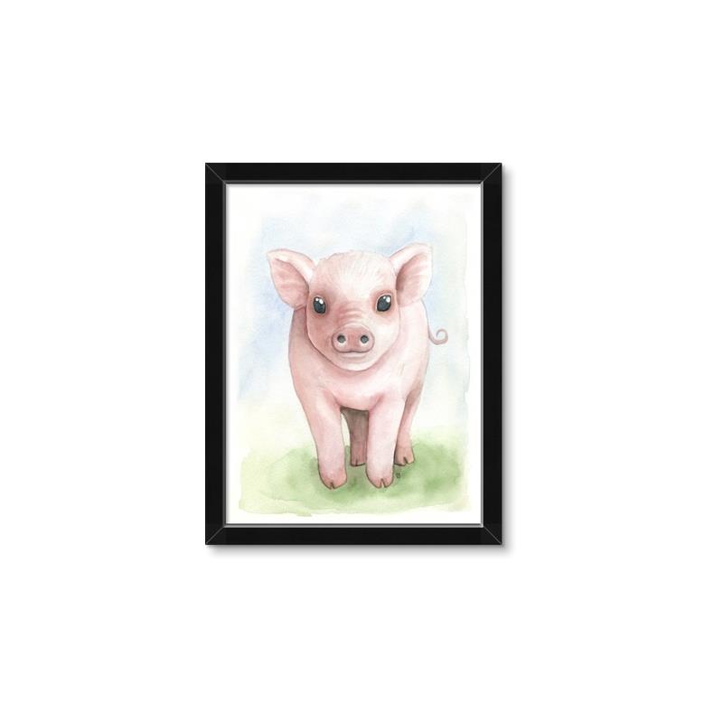 Picture of Farm Pig _GroupedProduct_Rectangle_Portrait_Mini_ _GroupedProduct_Rectangle_Portrait_Framed_Matted_
