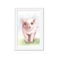 Picture of Farm Pig _GroupedProduct_Rectangle_Portrait_Mini_ _GroupedProduct_Rectangle_Portrait_Framed_Matted_