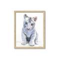 Picture of White Tiger Cub _GroupedProduct_Rectangle_Portrait_Mini_ _GroupedProduct_Rectangle_Portrait_Framed_Matted_