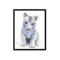 Picture of White Tiger Cub _GroupedProduct_Rectangle_Portrait_Mini_ _GroupedProduct_Rectangle_Portrait_Framed_Matted_