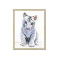 Picture of White Tiger Cub _GroupedProduct_Rectangle_Portrait_Mini_ _GroupedProduct_Rectangle_Portrait_Framed_Matted_