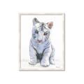 Picture of White Tiger Cub _GroupedProduct_Rectangle_Portrait_Mini_ _GroupedProduct_Rectangle_Portrait_Framed_Matted_