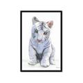 Picture of White Tiger Cub _GroupedProduct_Rectangle_Portrait_Mini_ _GroupedProduct_Rectangle_Portrait_Framed_Matted_
