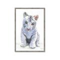 Picture of White Tiger Cub _GroupedProduct_Rectangle_Portrait_Mini_ _GroupedProduct_Rectangle_Portrait_Framed_Matted_